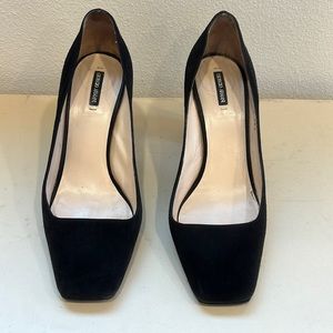 Giorgio Armani black suede pumps